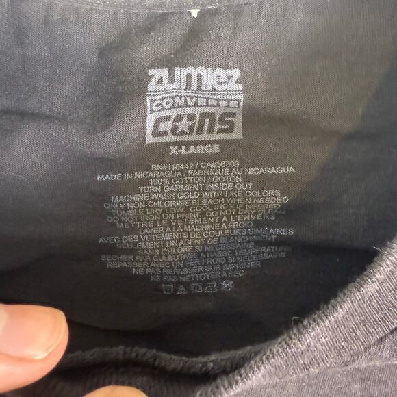 Converse Cons Zumiez whimsy skater music note graphic tshirt womens XL - Picture 5 of 7